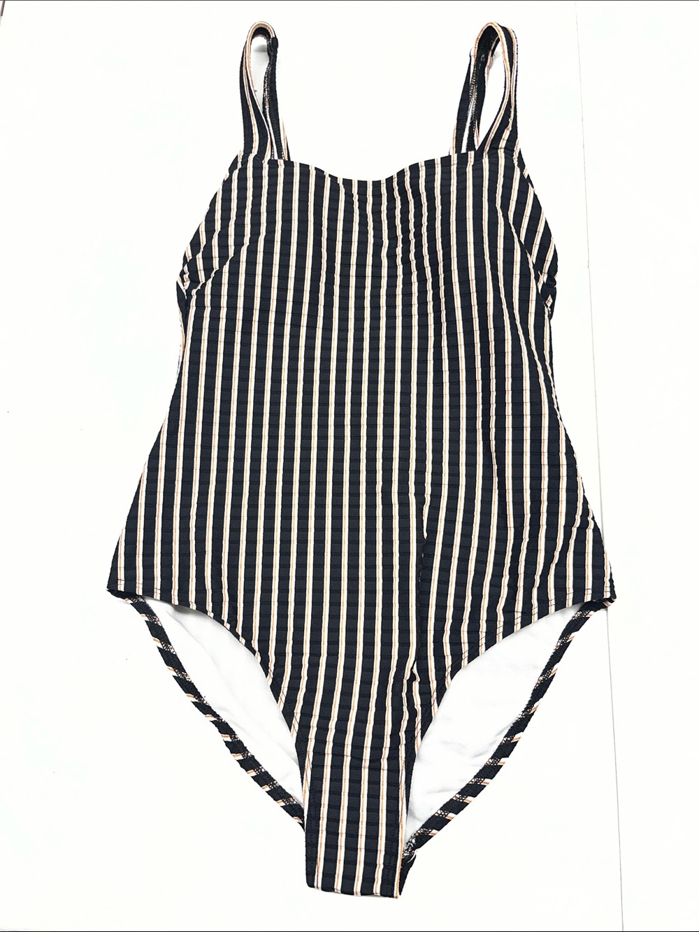 NEW Shade & Shore Women’s Striped One-Piece Swimsuit Size XS